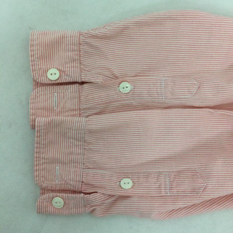 ラルフローレン RALPHLAUREN シャツ、ブラウス 長袖 ポロラルフローレン 白タグ　長袖シャツ　サイズ170 S ストライプ 赤 / レッド / red メンズ USED 古着 中古 50163074
