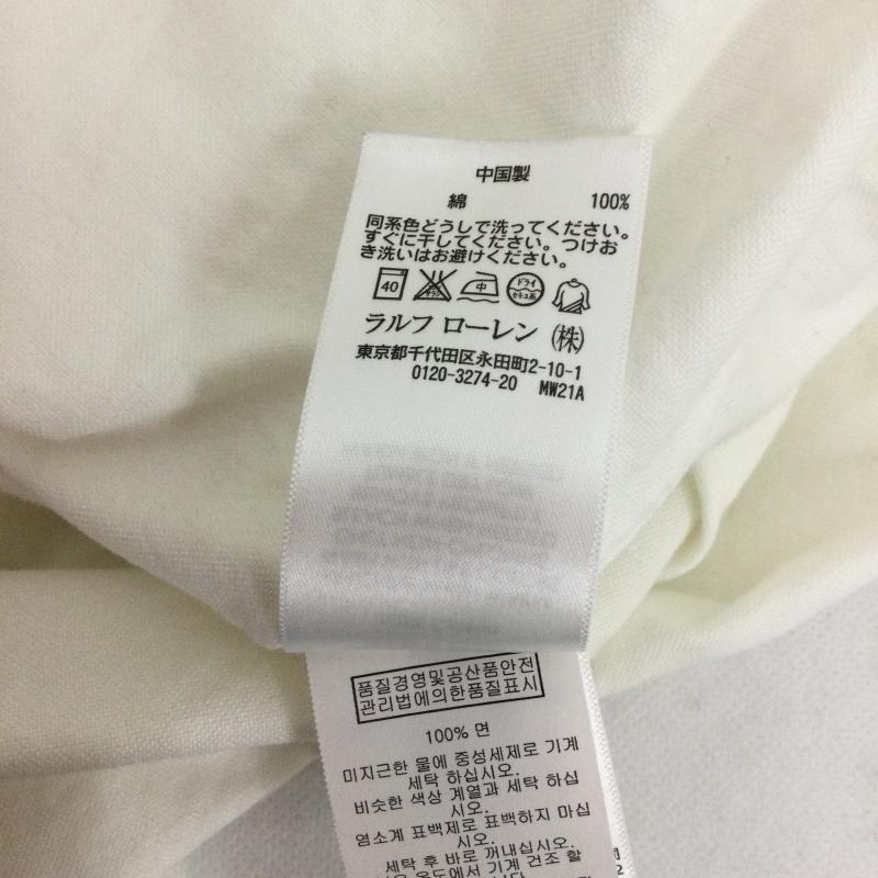 ラルフローレン RALPHLAUREN シャツ、ブラウス 長袖 ポロラルフローレン 長袖シャツ　白シャツ　胸刺繍 S 無地 白 / ホワイト / white レディース USED 古着 中古 50163075