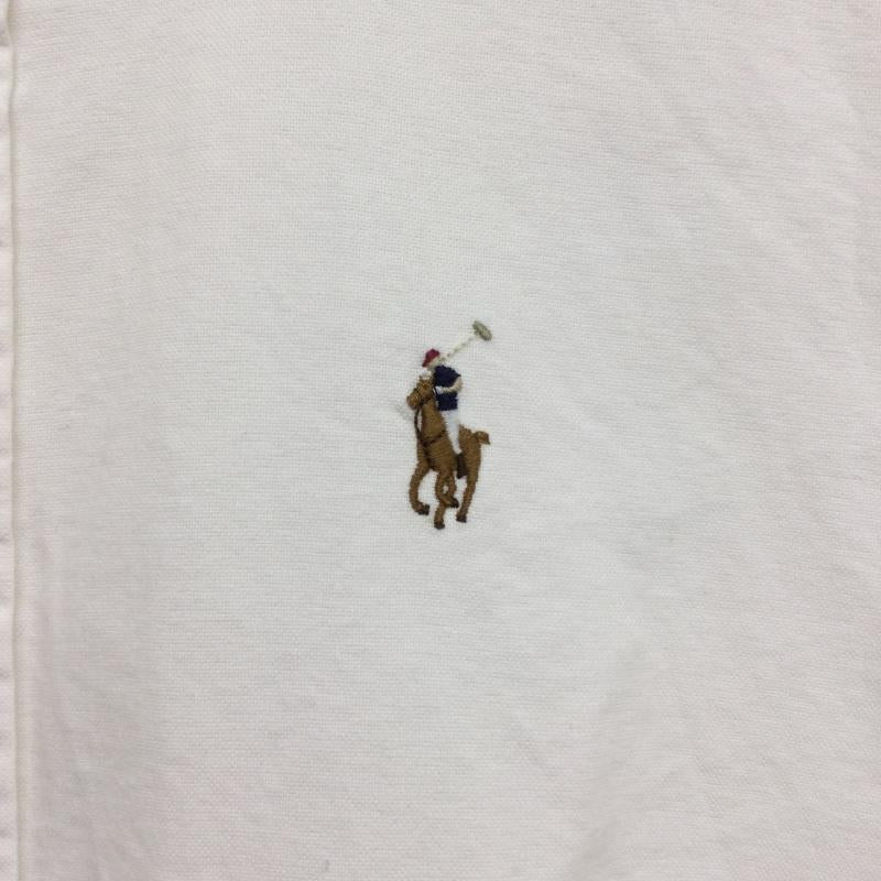 ラルフローレン RALPHLAUREN シャツ、ブラウス 長袖 ポロラルフローレン 長袖シャツ　白シャツ　胸刺繍 S 無地 白 / ホワイト / white レディース USED 古着 中古 50163075