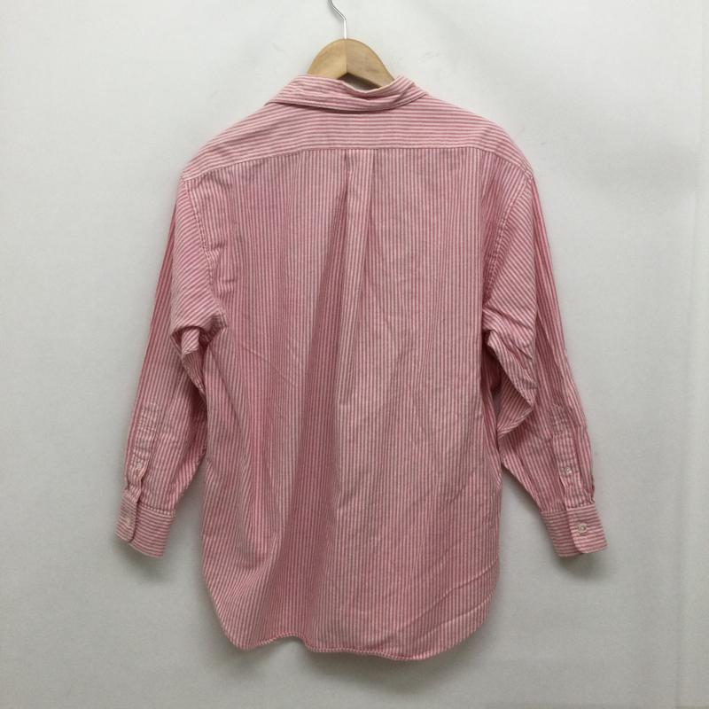 ラルフローレン RALPHLAUREN シャツ、ブラウス 長袖 ポロラルフローレン THE BIG OXFORD SHIRT　長袖シャツ L ストライプ 桃 / ピンク / pink レディース USED 古着 中古 50163077
