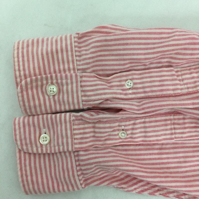 ラルフローレン RALPHLAUREN シャツ、ブラウス 長袖 ポロラルフローレン THE BIG OXFORD SHIRT　長袖シャツ L ストライプ 桃 / ピンク / pink レディース USED 古着 中古 50163077