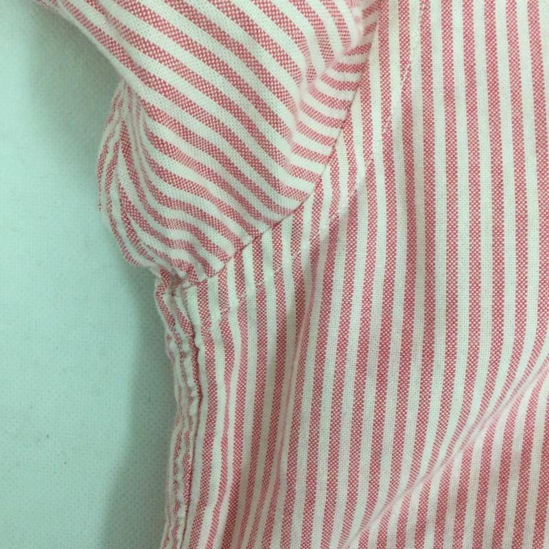 ラルフローレン RALPHLAUREN シャツ、ブラウス 長袖 ポロラルフローレン THE BIG OXFORD SHIRT　長袖シャツ L ストライプ 桃 / ピンク / pink レディース USED 古着 中古 50163077