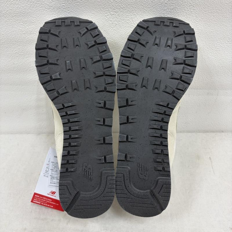 ニューバランス New Balance スニーカー スニーカー U5742KF スウェード メッシュ スニーカー クラシック ロゴ 27.0cm ロゴ、文字 白 / ホワイト / white X カーキ / カーキ / khaki メンズ USED 古着 中古 50163079