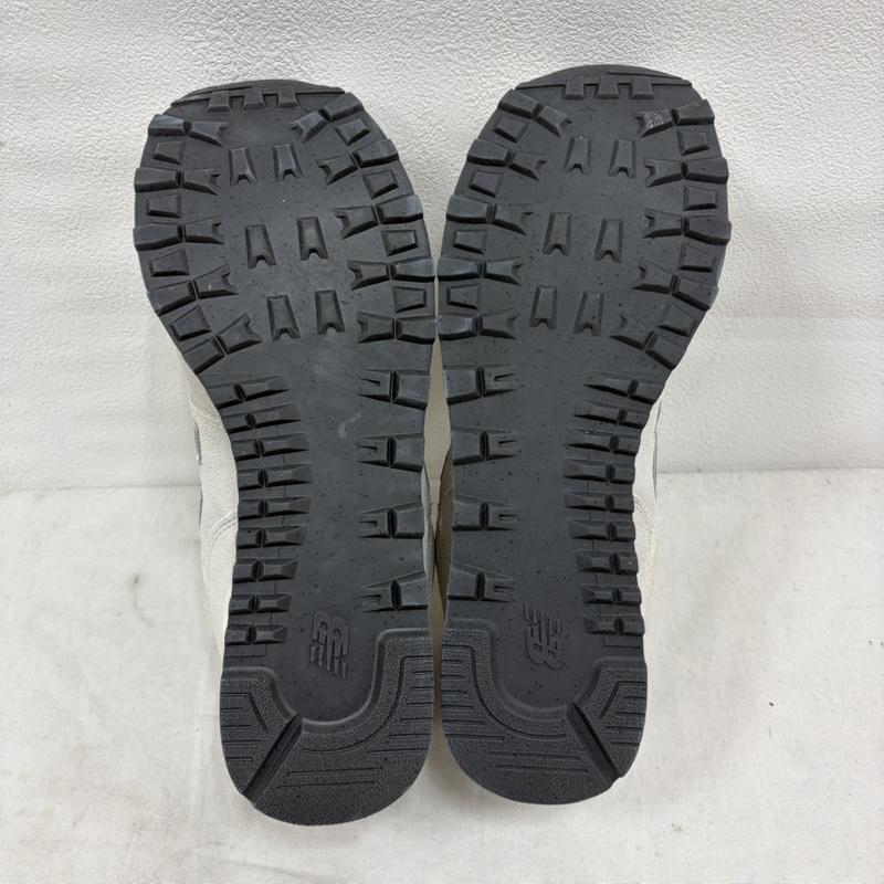 ニューバランス New Balance スニーカー スニーカー U57481N スウェード メッシュ スニーカー クラシック ロゴ 27.0cm ロゴ、文字 白 / ホワイト / white X 紺 / ネイビー / navy メンズ USED 古着 中古 50163080