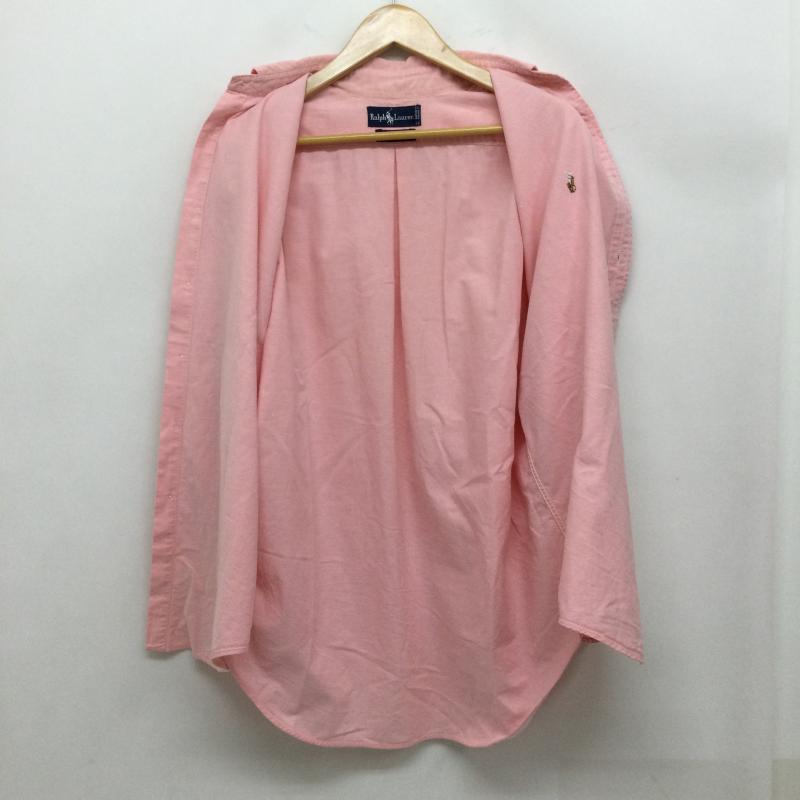 ラルフローレン RALPHLAUREN シャツ、ブラウス 長袖 ポロラルフローレン 長袖シャツ　BIG OXFORD 8 無地 桃 / ピンク / pink メンズ USED 古着 中古 50163082