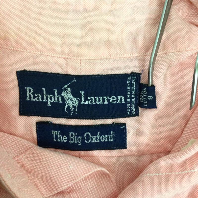ラルフローレン RALPHLAUREN シャツ、ブラウス 長袖 ポロラルフローレン 長袖シャツ　BIG OXFORD 8 無地 桃 / ピンク / pink メンズ USED 古着 中古 50163082