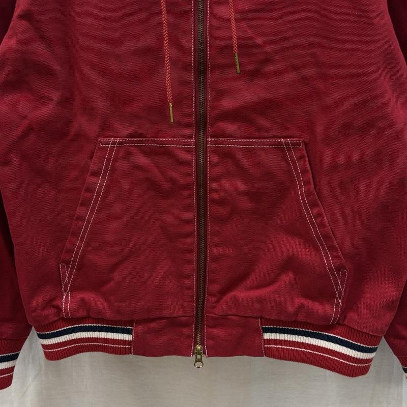 トミー TOMMY ジャケット、上着 ジャンパー、ブルゾン ダック生地 フード ジップアップ ワーク ジャケット メッシュライナー L 赤 / レッド / red メンズ USED 古着 中古 50163085