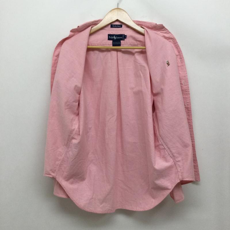 ラルフローレン RALPHLAUREN シャツ、ブラウス 長袖 ポロラルフローレン 長袖シャツ　BIG OXFORD 4 無地 桃 / ピンク / pink メンズ USED 古着 中古 50163087