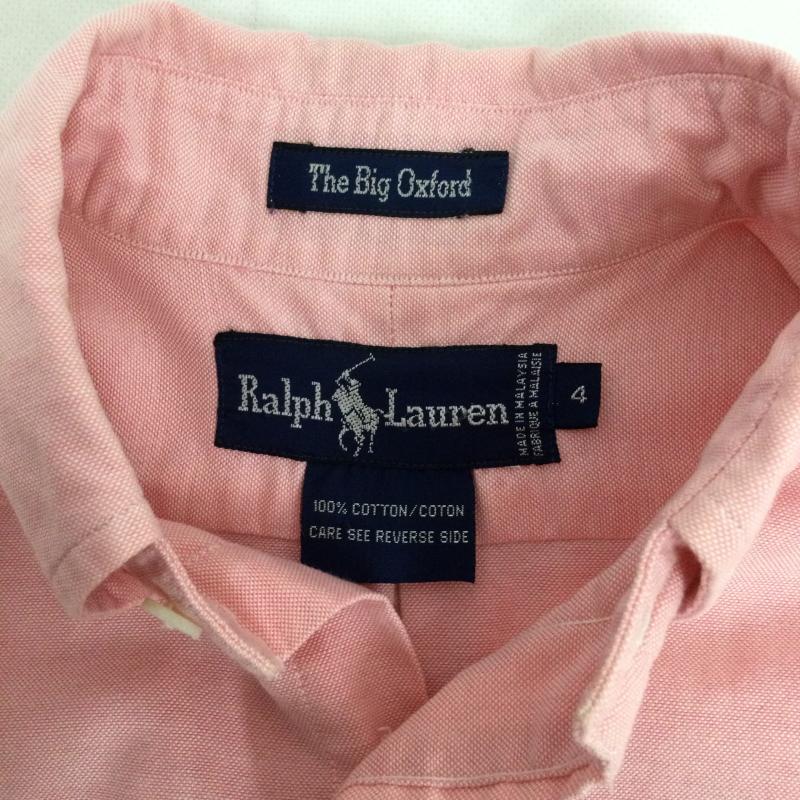ラルフローレン RALPHLAUREN シャツ、ブラウス 長袖 ポロラルフローレン 長袖シャツ　BIG OXFORD 4 無地 桃 / ピンク / pink メンズ USED 古着 中古 50163087