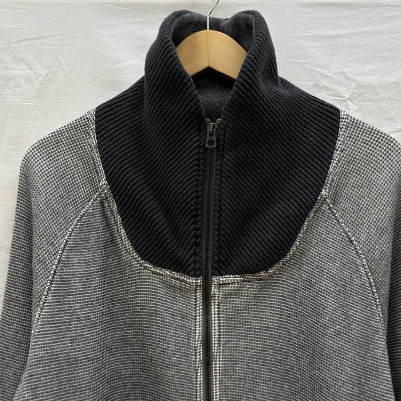 ディーゼル DIESEL ジャケット、上着 ジャンパー、ブルゾン ショールカラー ジップアップ サーマル ニット ジャケット XL メンズ USED 古着 中古 50163088