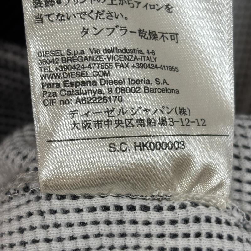 ディーゼル DIESEL ジャケット、上着 ジャンパー、ブルゾン ショールカラー ジップアップ サーマル ニット ジャケット XL メンズ USED 古着 中古 50163088