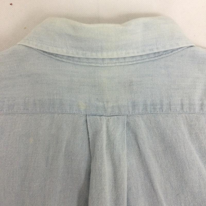 ラルフローレン RALPHLAUREN シャツ、ブラウス 長袖 ポロラルフローレン 長袖シャツ　MADE IN USA XL 無地 水色 / ライトブルー / メンズ USED 古着 中古 50163090