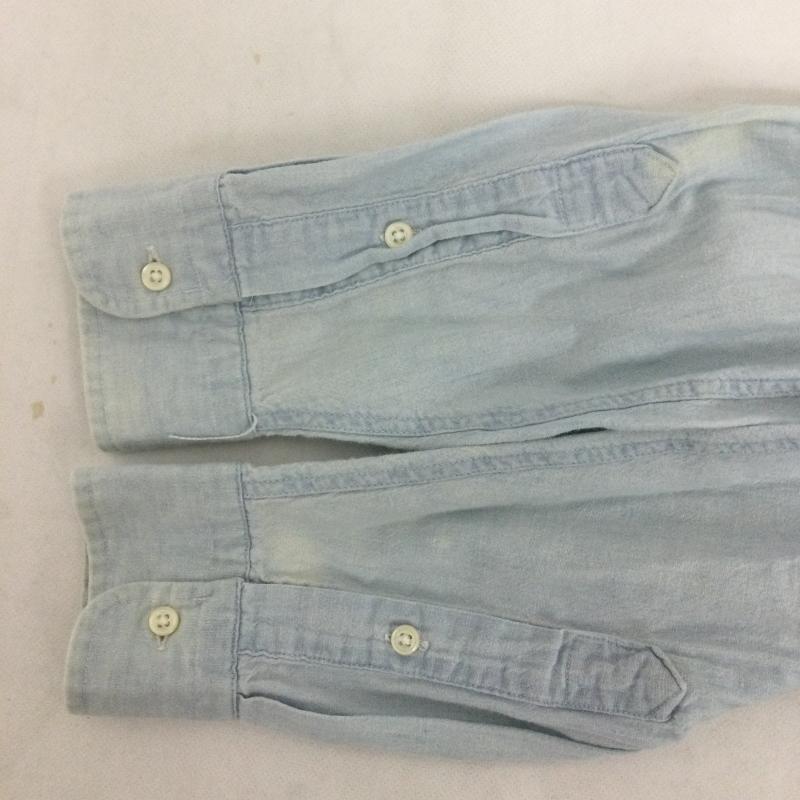 ラルフローレン RALPHLAUREN シャツ、ブラウス 長袖 ポロラルフローレン 長袖シャツ　MADE IN USA XL 無地 水色 / ライトブルー / メンズ USED 古着 中古 50163090