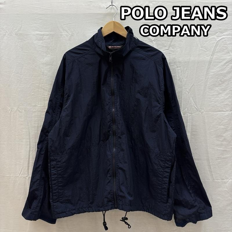 ポロジーンズカンパニー POLO JEANS COMPANY ジャケット、上着 ジャンパー、ブルゾン スタンドカラー ジップアップ ナイロン ジャケット L 紺 / ネイビー / navy メンズ USED 古着 中古 50163092