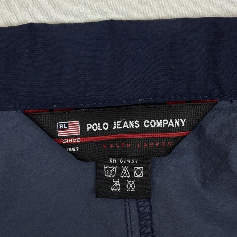 ポロジーンズカンパニー POLO JEANS COMPANY ジャケット、上着 ジャンパー、ブルゾン スタンドカラー ジップアップ ナイロン ジャケット L 紺 / ネイビー / navy メンズ USED 古着 中古 50163092