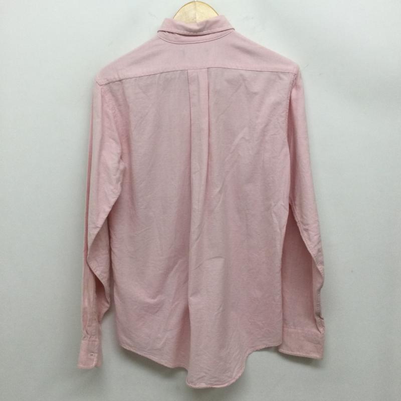 ラルフローレン RALPHLAUREN シャツ、ブラウス 長袖 ポロラルフローレン 長袖シャツ　MADE IN USA M 無地 桃 / ピンク / pink メンズ USED 古着 中古 50163094