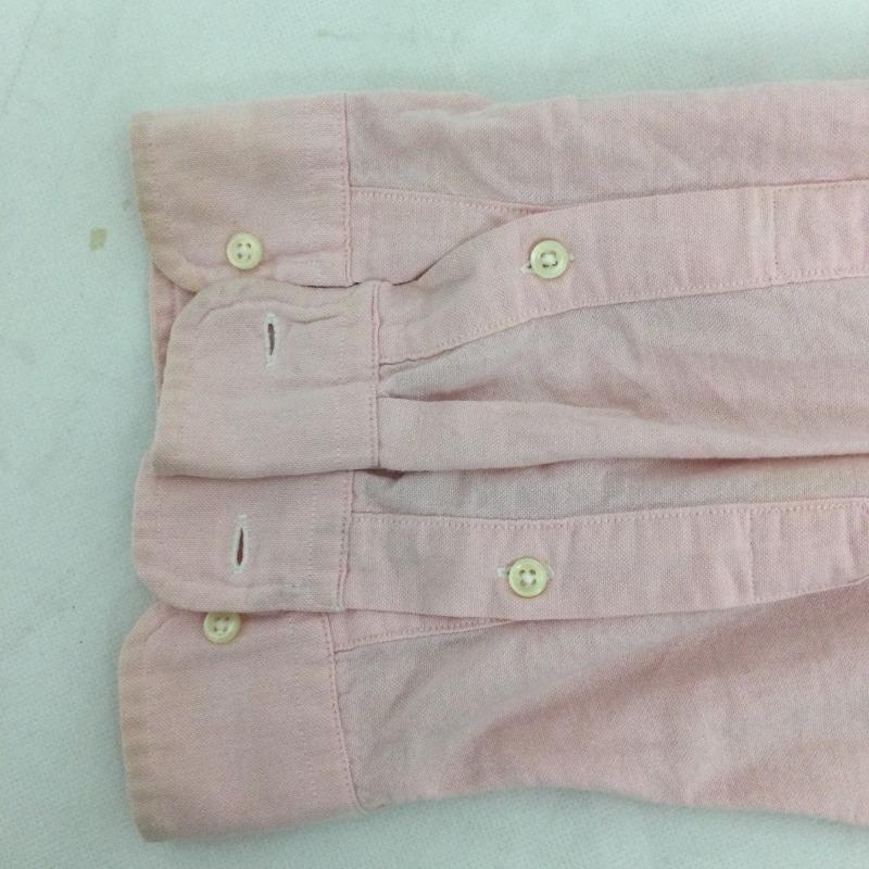 ラルフローレン RALPHLAUREN シャツ、ブラウス 長袖 ポロラルフローレン 長袖シャツ　MADE IN USA M 無地 桃 / ピンク / pink メンズ USED 古着 中古 50163094
