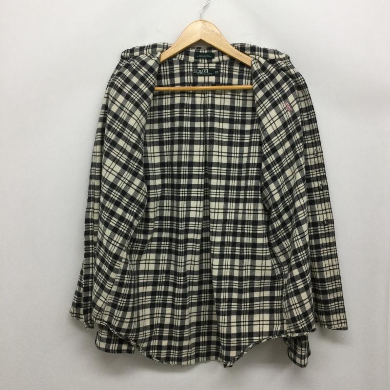 ラルフローレン RALPHLAUREN シャツ、ブラウス 長袖 ポロラルフローレン 長袖シャツ　MADE IN USA M チェック 灰 / グレー / gray メンズ USED 古着 中古 50163095