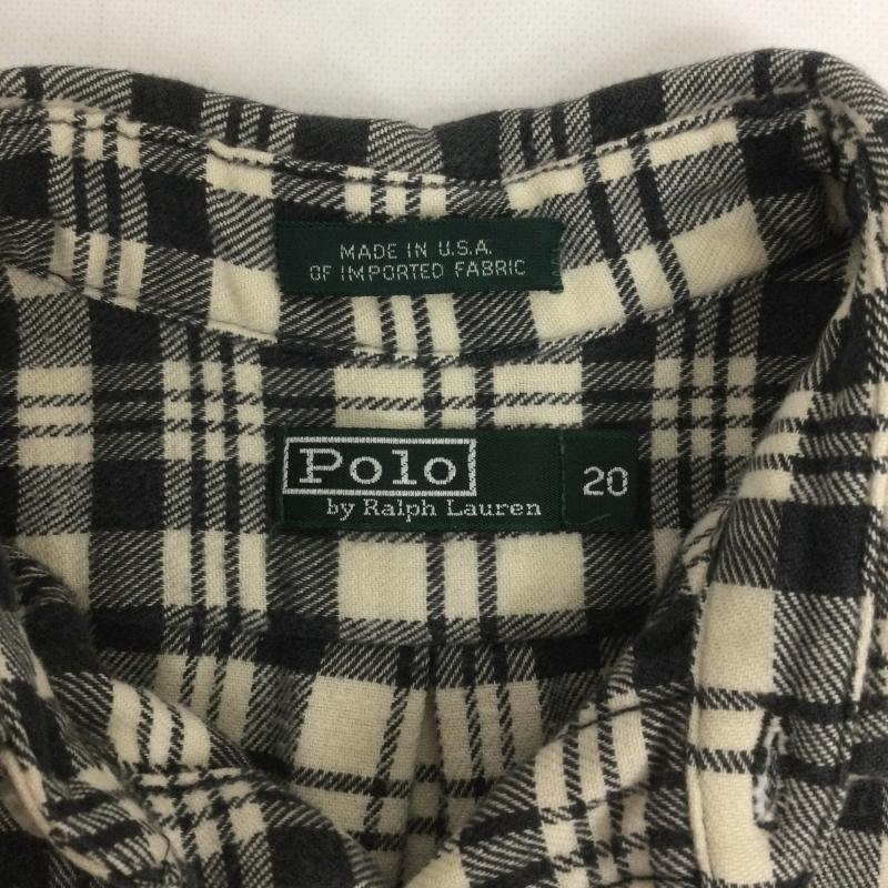 ラルフローレン RALPHLAUREN シャツ、ブラウス 長袖 ポロラルフローレン 長袖シャツ　MADE IN USA M チェック 灰 / グレー / gray メンズ USED 古着 中古 50163095
