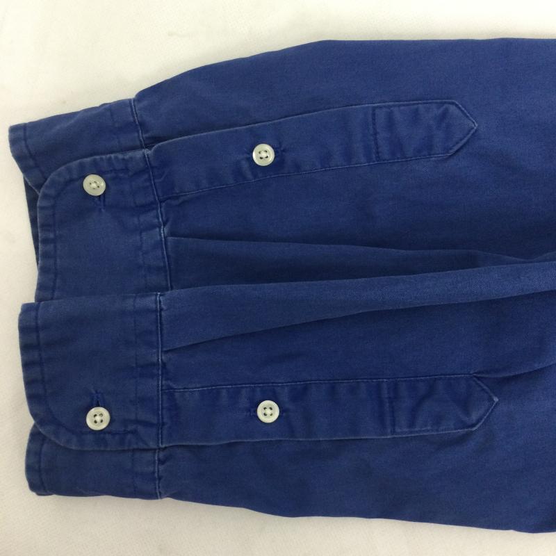 ラルフローレン RALPHLAUREN シャツ、ブラウス 長袖 ポロラルフローレン 長袖シャツ　ボタンダウン L 無地 青 / ブルー / blue レディース USED 古着 中古 50163099