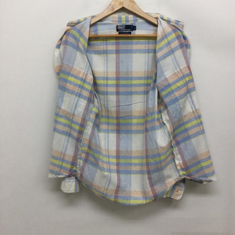 ラルフローレン RALPHLAUREN シャツ、ブラウス 長袖 ポロラルフローレン 長袖シャツ L チェック マルチカラー / マルチカラー / multicolor レディース USED 古着 中古 50163101