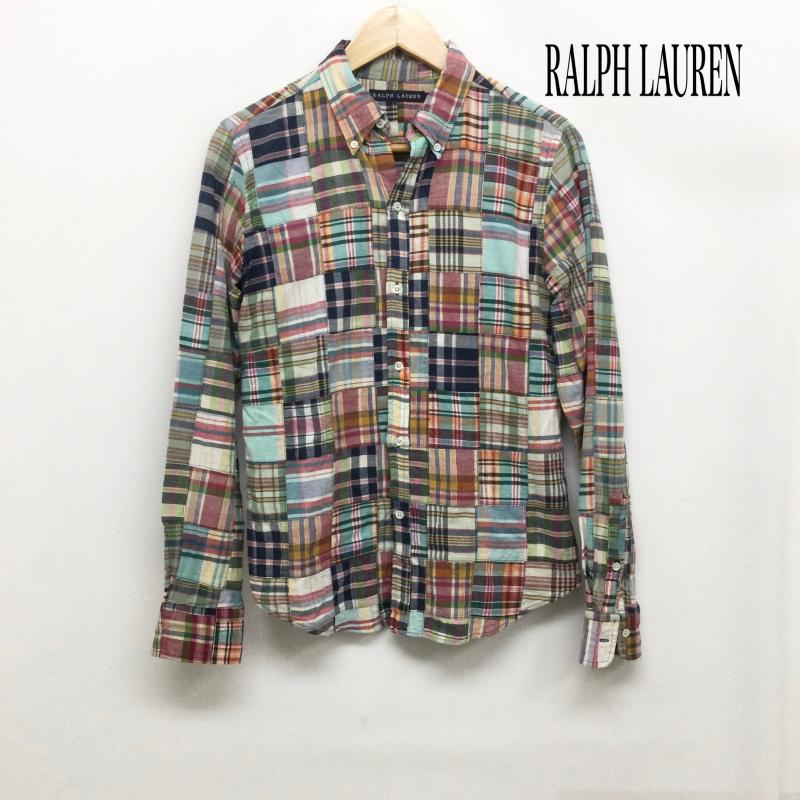 ラルフローレン RALPHLAUREN シャツ、ブラウス 長袖 ポロラルフローレン 長袖シャツ　ボタンダウン 7 チェック マルチカラー / マルチカラー / multicolor レディース USED 古着 中古 50163102