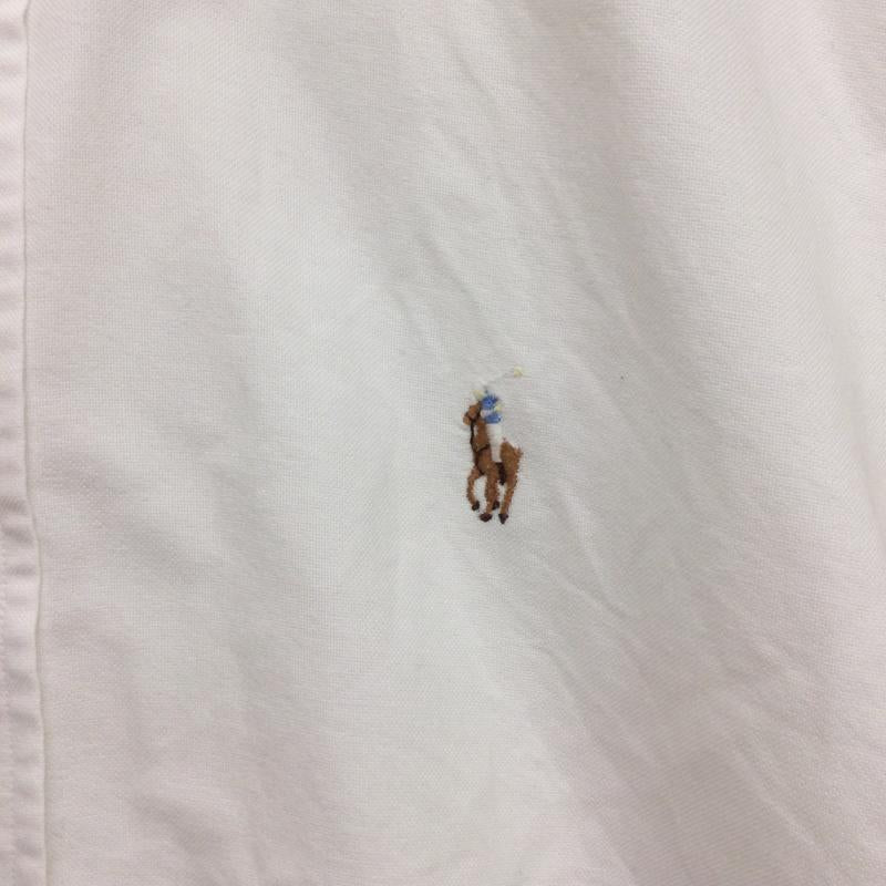 ラルフローレン RALPHLAUREN シャツ、ブラウス 長袖 ポロラルフローレン 長袖シャツ ボタンダウン　胸刺繡 S 無地 白 / ホワイト / white メンズ USED 古着 中古 50163103