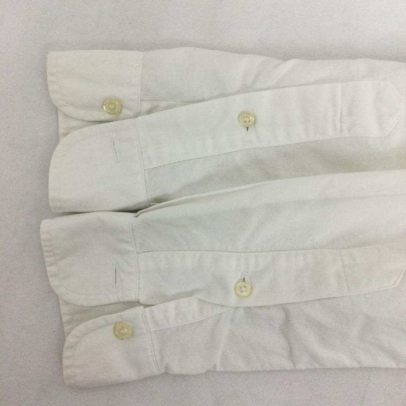 ラルフローレン RALPHLAUREN シャツ、ブラウス 長袖 ポロラルフローレン 長袖シャツ ボタンダウン　胸刺繡 S 無地 白 / ホワイト / white メンズ USED 古着 中古 50163103