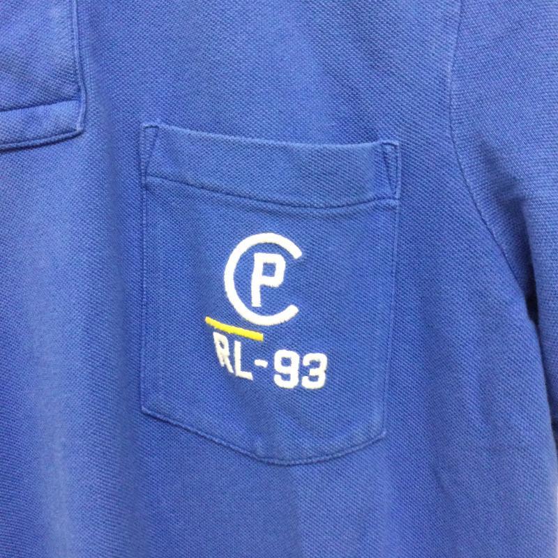 ラルフローレン RALPHLAUREN ポロシャツ 半袖 ポロラルフローレン ポロシャツ RL-93 S ロゴ、文字 青 / ブルー / blue メンズ USED 古着 中古 50163104