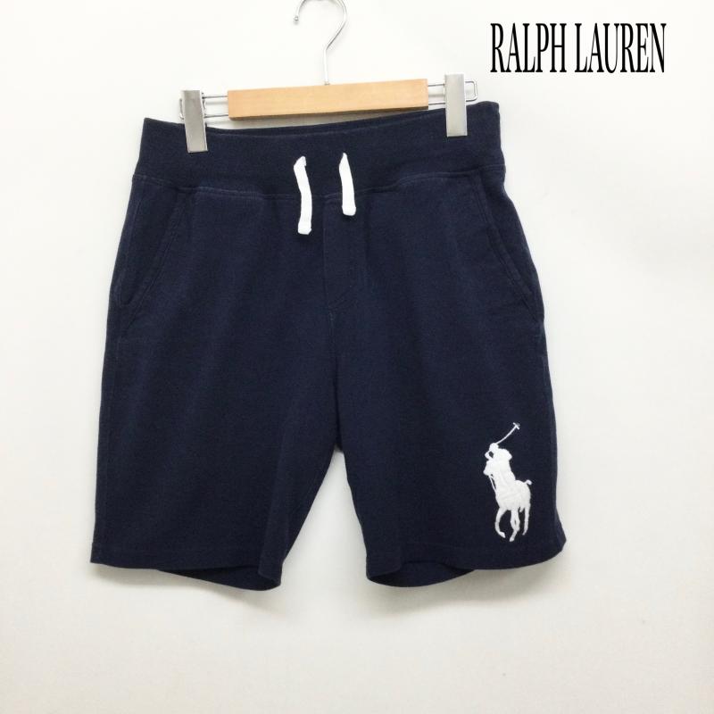 ラルフローレン RALPHLAUREN パンツ ショートパンツ ポロラルフローレン ビックポニー　ショートパンツ XS ロゴ、文字 紺 / ネイビー / navy メンズ USED 古着 中古 50163107