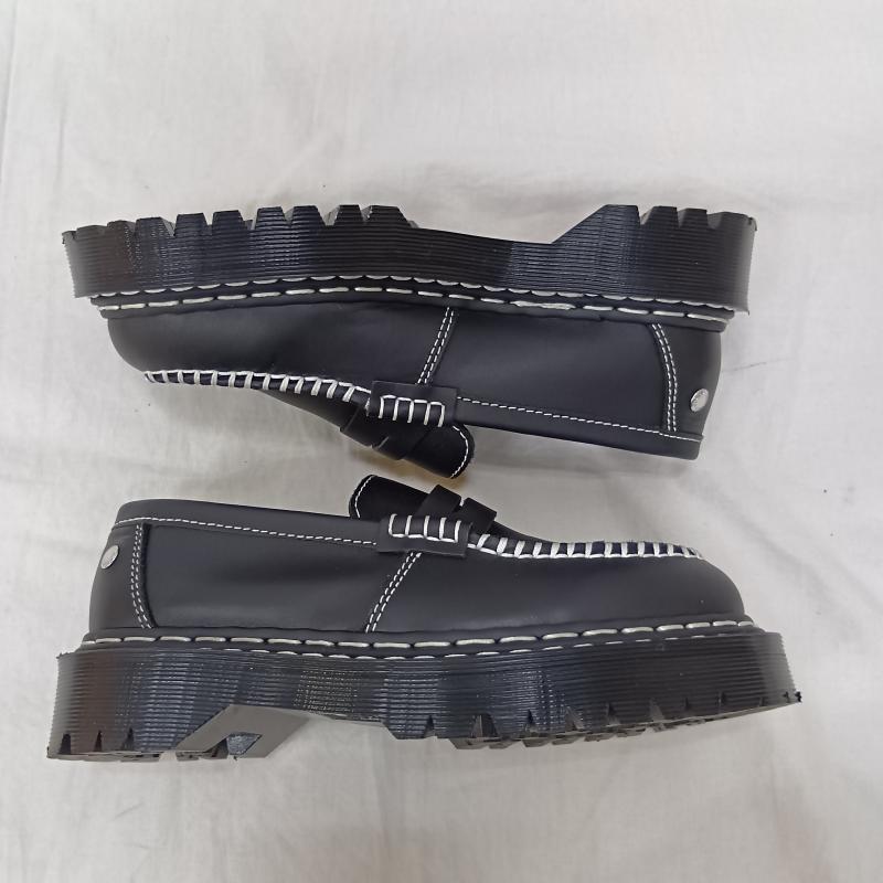 ドクターマーチン Dr.Martens ローファー ローファー PENTON BEX ホワイトダブルステッチ ローファー シューズ 43415001 us7 UK：5 無地 黒 / ブラック / black レディース USED 古着 中古 50163109