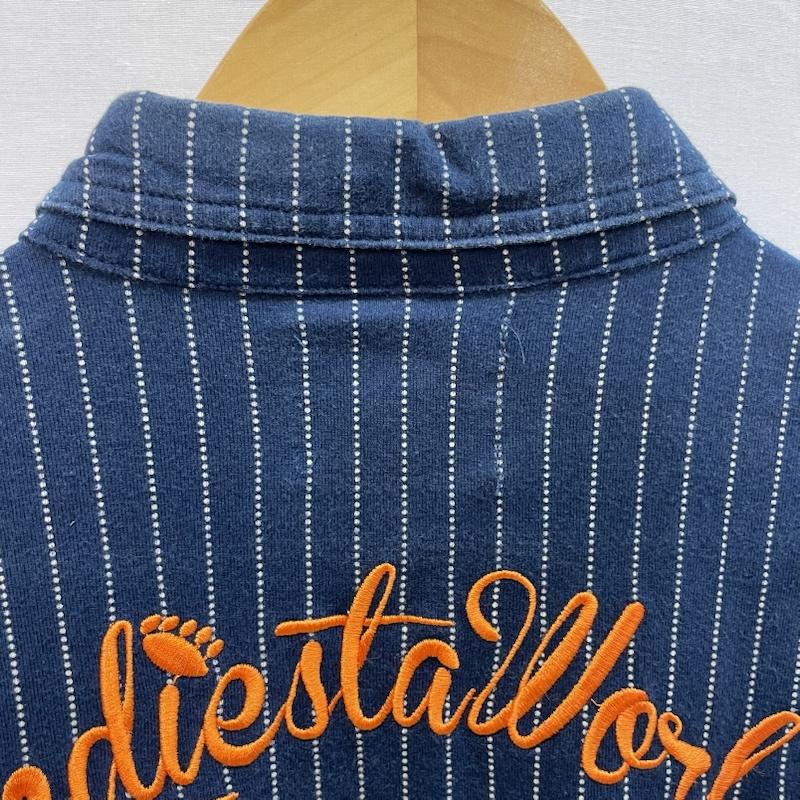 ＵＳＥＤ古着 USED/古着 シャツ、ブラウス 半袖 PANDIESTA パンディエスタ パンダ 刺繍 迷彩 柄 胸ポケット ピンストライプ 半袖 シャツ L ストライプ X キャラクター X 刺繍 紺 / ネイビー / navy メンズ USED 古着 中古 50163115