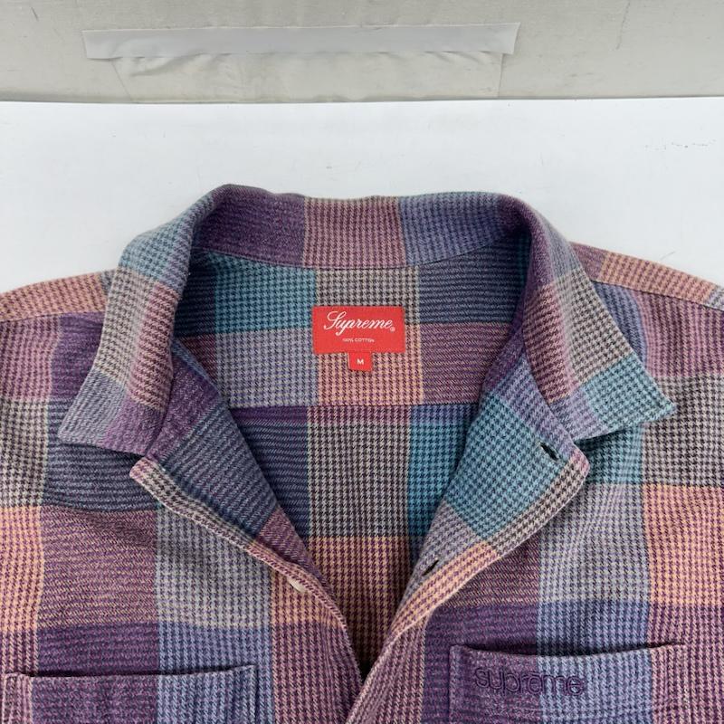 シュプリーム Supreme シャツ、ブラウス 長袖 21FW Plaid Flannel Shirt フランネル チェック シャツ M マルチカラー / マルチカラー / multicolor X 紫 / パープル / purple メンズ USED 古着 中古 50163121
