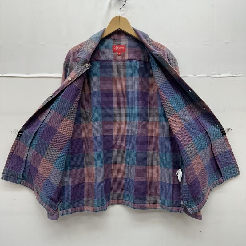 シュプリーム Supreme シャツ、ブラウス 長袖 21FW Plaid Flannel Shirt フランネル チェック シャツ M マルチカラー / マルチカラー / multicolor X 紫 / パープル / purple メンズ USED 古着 中古 50163121