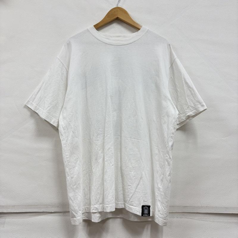 アヴィレックス AVIREX Tシャツ 半袖 50 anniversary アニバーサリー バーシティ カモ 迷彩 ロゴ 半袖 Tシャツ USA XL ロゴ、文字 X 刺繍 白 / ホワイト / white X カーキ / カーキ / khaki メンズ USED 古着 中古 50163126
