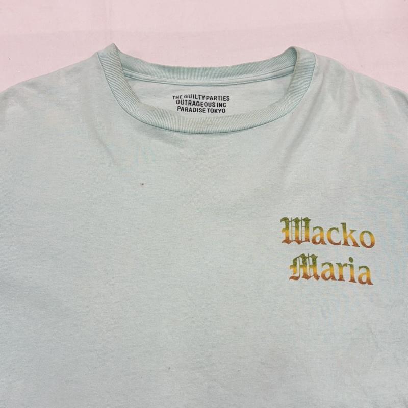 ワコマリア WACKO MARIA Tシャツ 半袖 22SS-WMT-TEE01 RUDE 半袖 マリア様 ロゴ 両面 プリント Tシャツ ルード XL ロゴ、文字 X プリント 水色 / ライトブルー / X マルチカラー / マルチカラー / multicolor メンズ USED 古着 中古 50163127