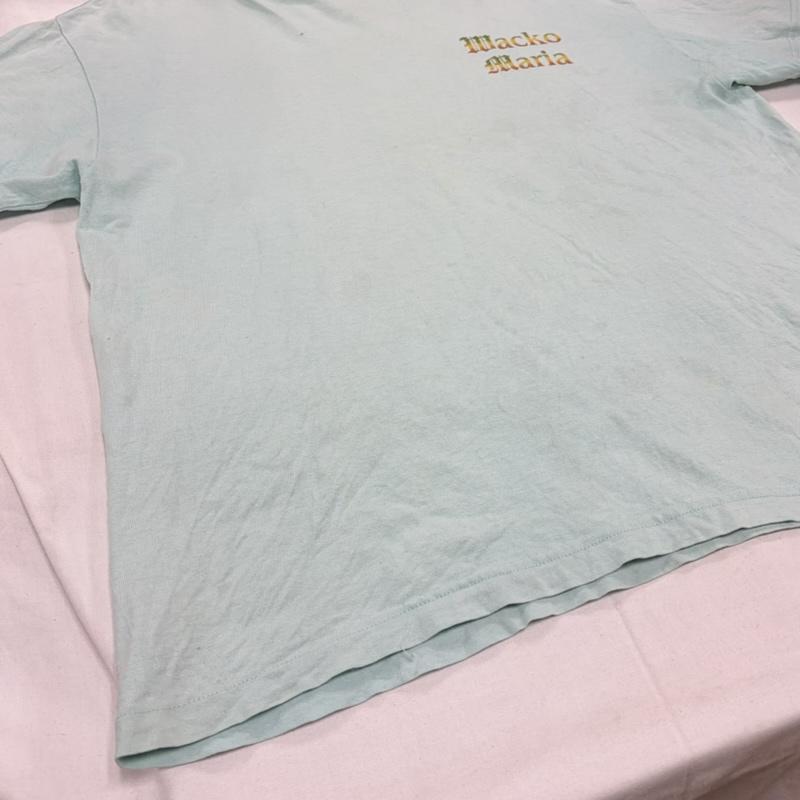 ワコマリア WACKO MARIA Tシャツ 半袖 22SS-WMT-TEE01 RUDE 半袖 マリア様 ロゴ 両面 プリント Tシャツ ルード XL ロゴ、文字 X プリント 水色 / ライトブルー / X マルチカラー / マルチカラー / multicolor メンズ USED 古着 中古 50163127