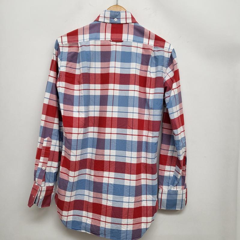 トムブラウン THOM BROWNE シャツ、ブラウス 長袖 ボタンダウンシャツ チェック柄 USA製 O マルチカラー - チェック メンズ USED 古着 中古 50163130