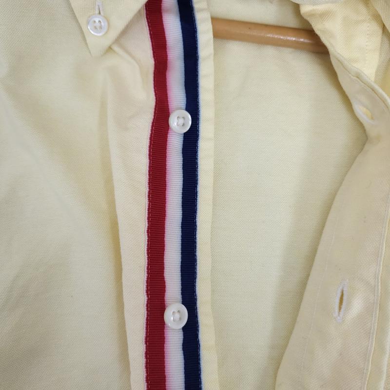トムブラウン THOM BROWNE シャツ、ブラウス 長袖 オックスフォードシャツ サイズO USA製 - 黄 / イエロー / yellow メンズ USED 古着 中古 50163131