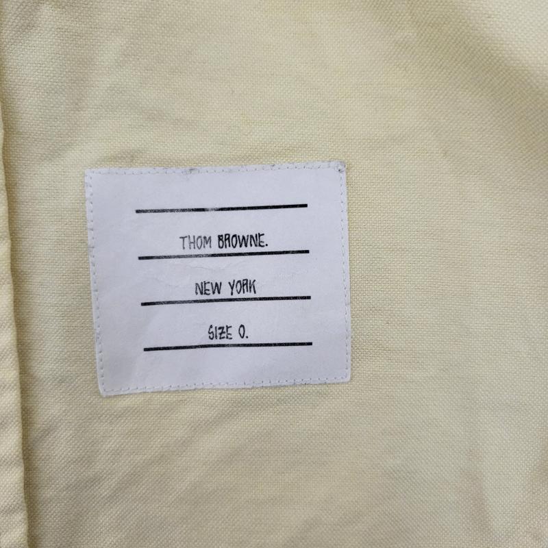 トムブラウン THOM BROWNE シャツ、ブラウス 長袖 オックスフォードシャツ サイズO USA製 - 黄 / イエロー / yellow メンズ USED 古着 中古 50163131