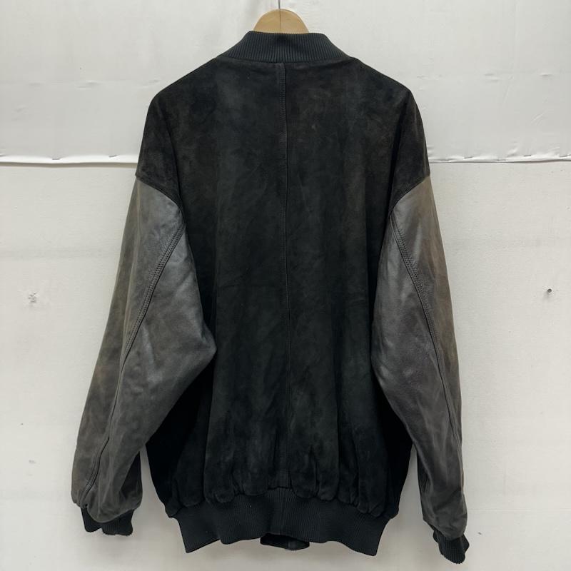 古着 USED ジャケット、上着 ジャンパー、ブルゾン GECKO プリント レザー ジャケット スタジャン - 黒 / ブラック / black メンズ USED 古着 中古 50163133