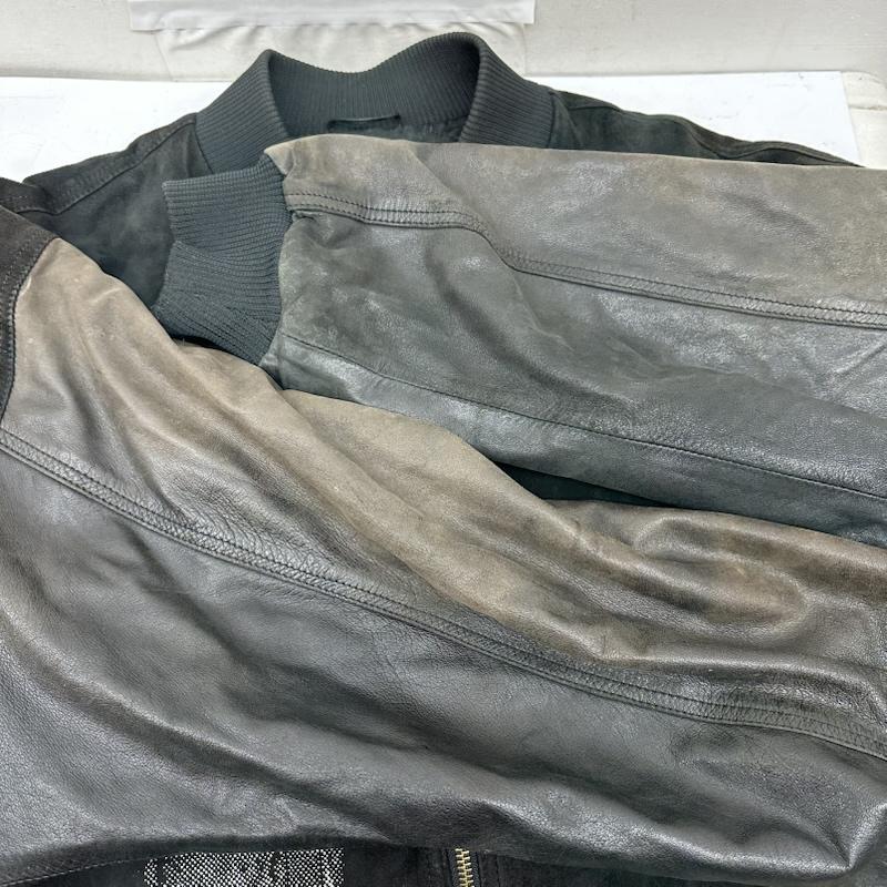 古着 USED ジャケット、上着 ジャンパー、ブルゾン GECKO プリント レザー ジャケット スタジャン - 黒 / ブラック / black メンズ USED 古着 中古 50163133