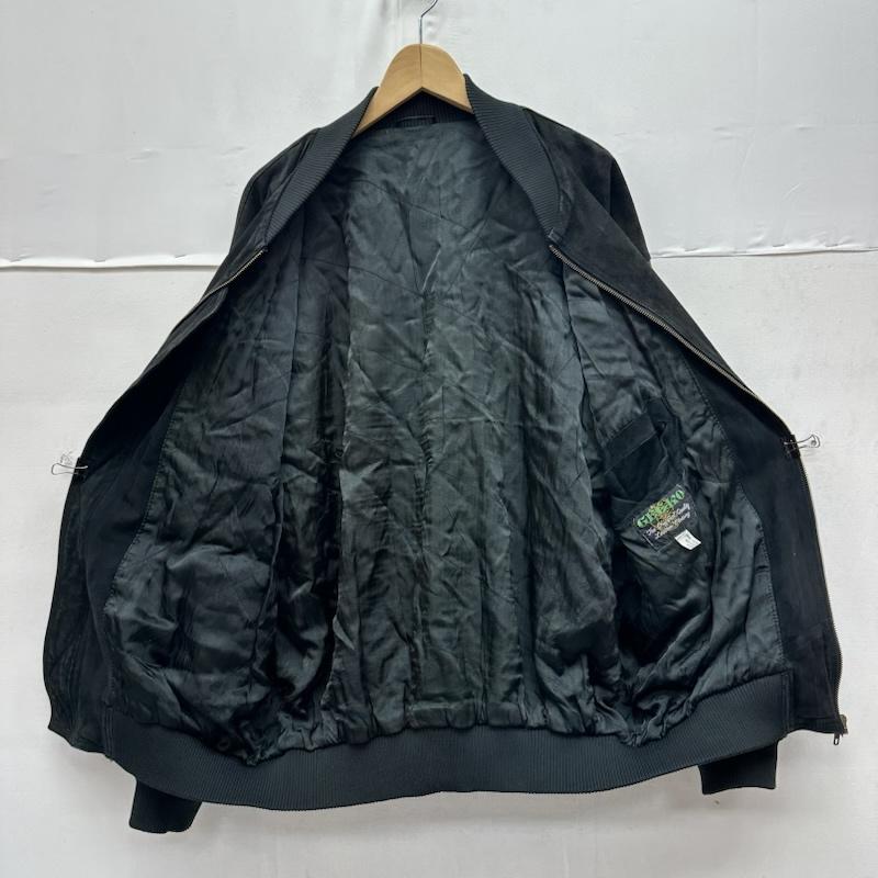 古着 USED ジャケット、上着 ジャンパー、ブルゾン GECKO プリント レザー ジャケット スタジャン - 黒 / ブラック / black メンズ USED 古着 中古 50163133