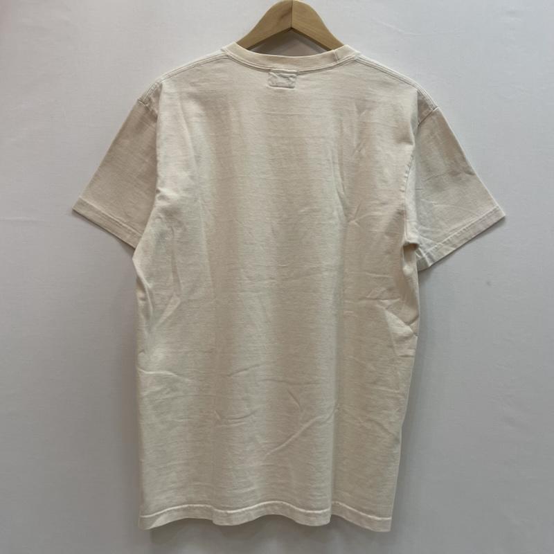 フェローズ Pherrow s Tシャツ 半袖 Tシャツ バッファロー ロゴ プリント 40 キャラクター X ロゴ、文字 X プリント アイボリー / アイボリー / X 緑 / グリーン / green メンズ USED 古着 中古 50163136