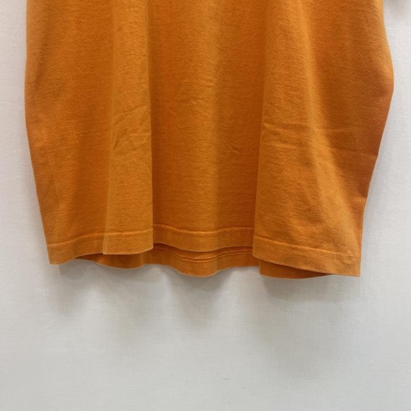 ナイトレイド nitraid Tシャツ 半袖 00s Arch Bamboo Logo 竹 グラフィック Tシャツ - 無地 X ボーダー柄 橙 / オレンジ / orange メンズ USED 古着 中古 50163137
