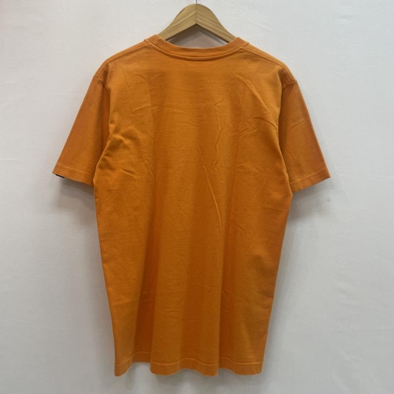 ナイトレイド nitraid Tシャツ 半袖 00s Arch Bamboo Logo 竹 グラフィック Tシャツ - 無地 X ボーダー柄 橙 / オレンジ / orange メンズ USED 古着 中古 50163137