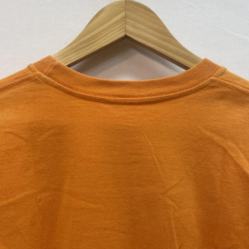 ナイトレイド nitraid Tシャツ 半袖 00s Arch Bamboo Logo 竹 グラフィック Tシャツ - 無地 X ボーダー柄 橙 / オレンジ / orange メンズ USED 古着 中古 50163137