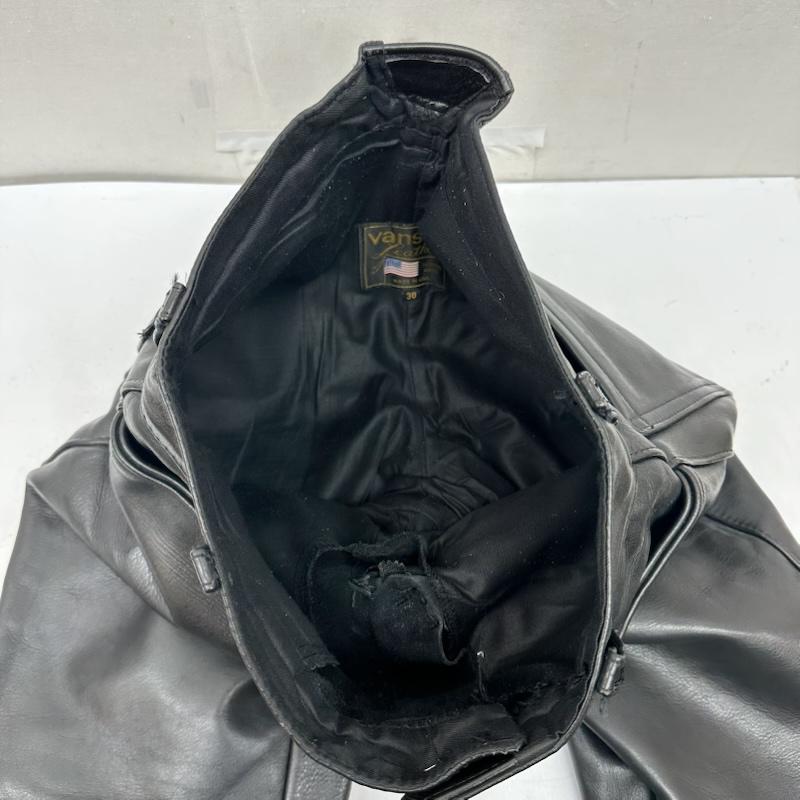 ヴァンソン VANSON パンツ ワークパンツ、ペインターパンツ USA製 カウ レザー バイカー パンツ 30インチ 黒 / ブラック / black メンズ USED 古着 中古 50163138