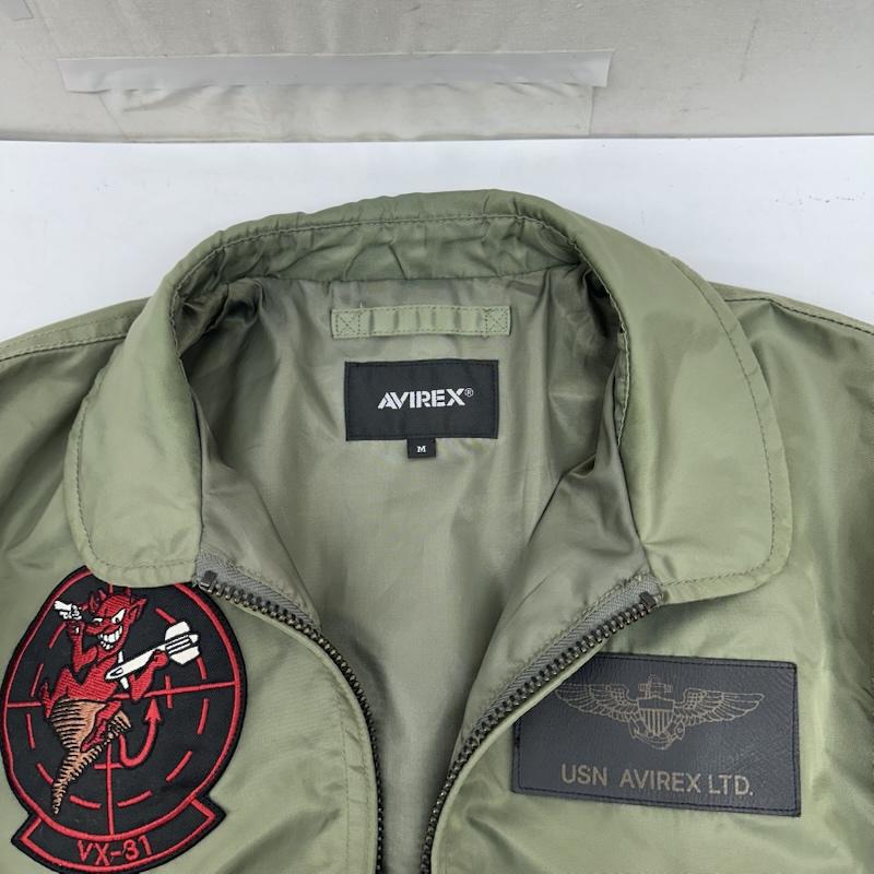 アヴィレックス AVIREX ジャケット、上着 フライトジャケット CWU-36/P ナイロン フライト ジャケット 783-0252039 M カーキオリーブ / カーキオリーブ / メンズ USED 古着 中古 50163139
