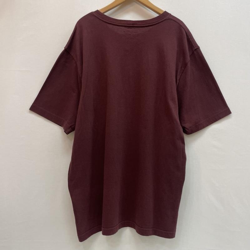 カーハート Carhartt Tシャツ 半袖 半袖 Tシャツ 胸元 ブランド ロゴ パッチ 付き ポケット ルーズフィット L 無地 X ワンポイント X ロゴ、文字 えんじ / ワインレッド / dark red メンズ USED 古着 中古 50163140